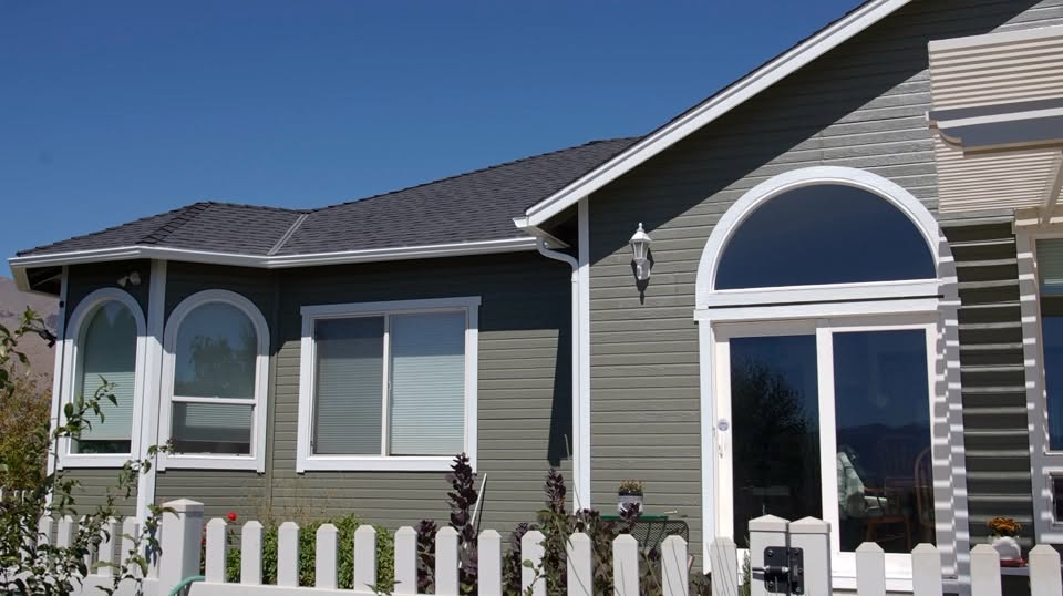 Arched window trim and body color, cut in by hand