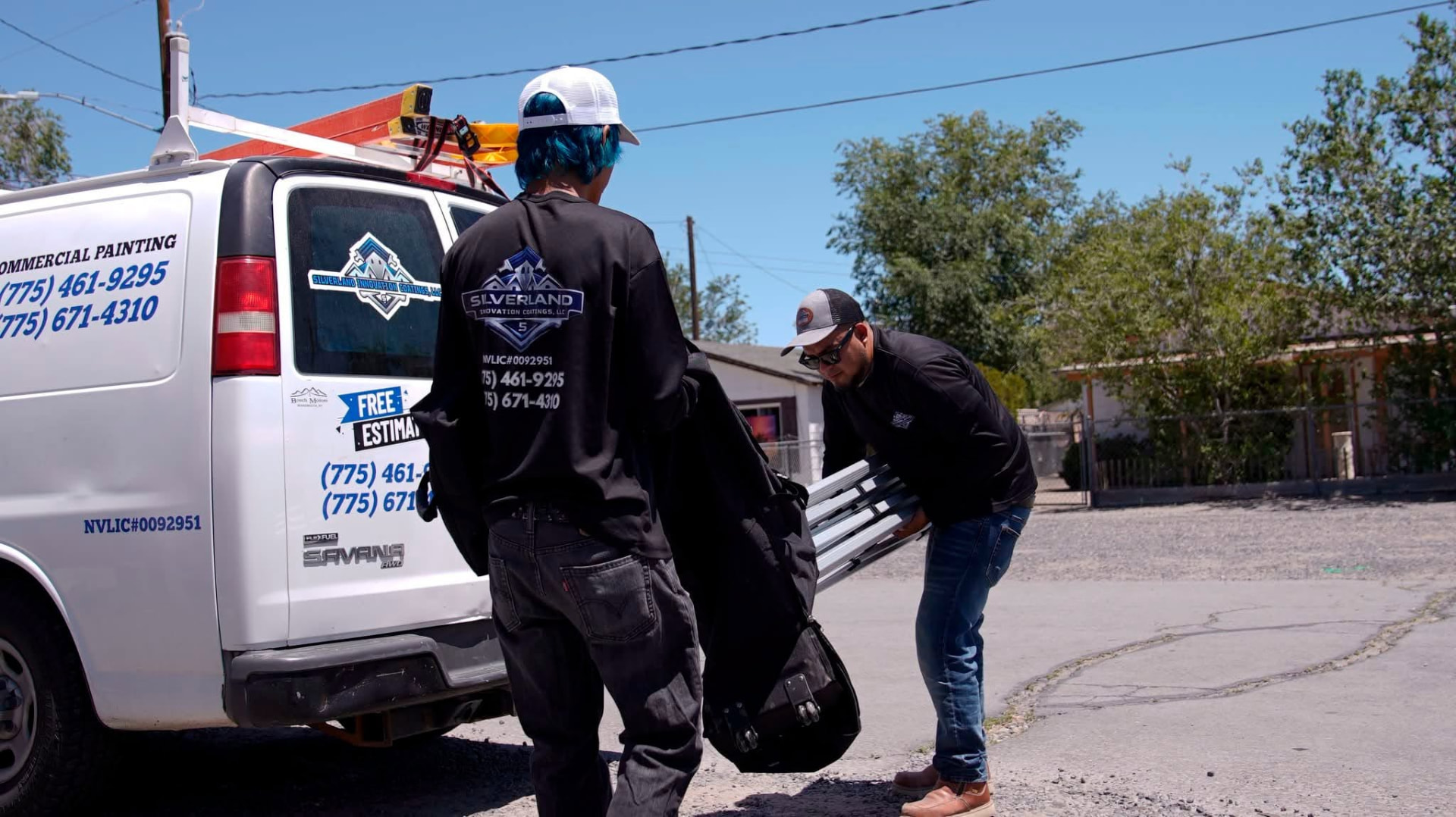 The Silverland crew loading up for the next project
